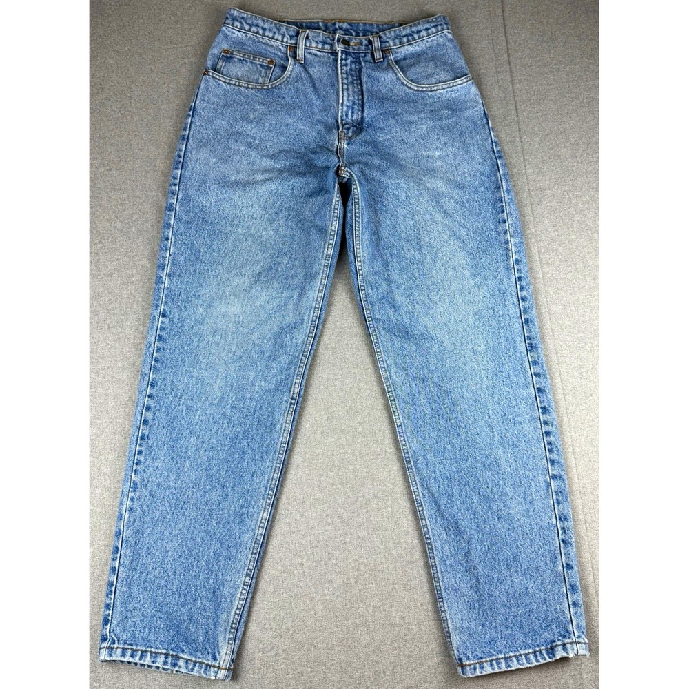 Vintage Jordache Jeans Mens 33x32 Light Wash High Rise Straight Leg 90s Y2K